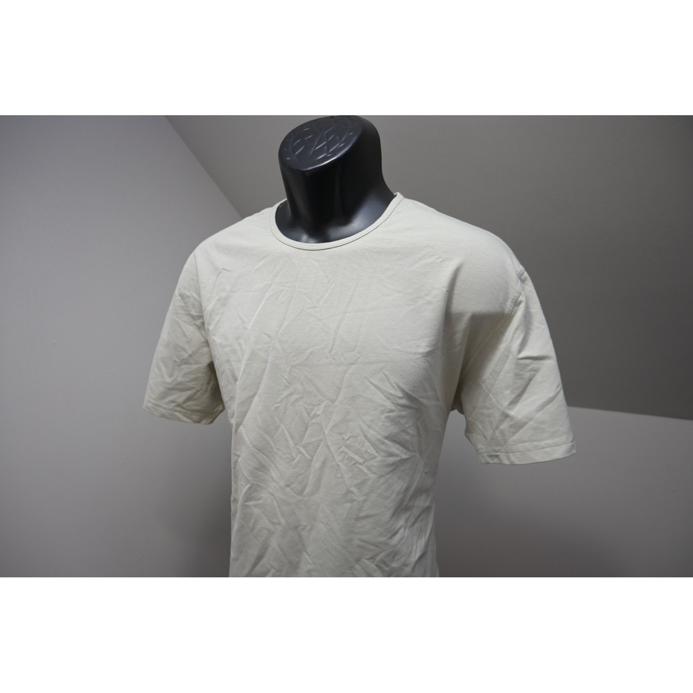 BYLT Premium Basics Signature T-Shirt Mens Large Tan Beige Drop Cut Excellent